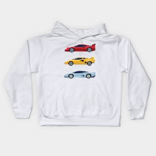 European Dream Cars; early 90s heroes Kids Hoodie